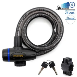 Sajla s ključem 11mm/75cm CRNI